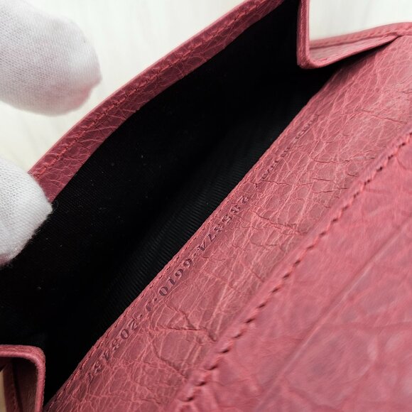 Balenciaga Light Pink Leather Card Holder - Picture 14 of 15